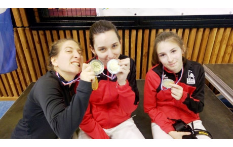 Podium pour le Angers NDC Escrime